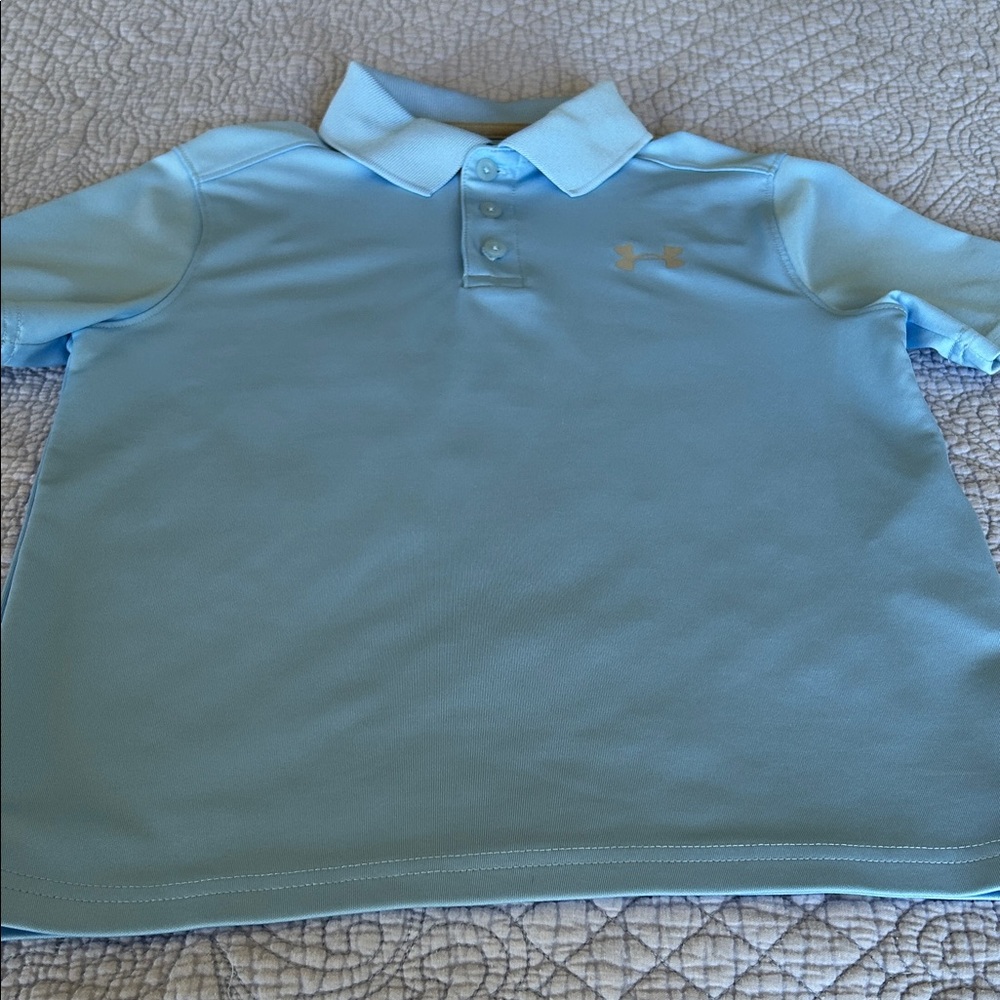 Under Armour Kids Sky Blue Polo Shirt